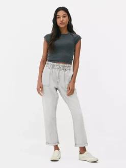 Primark Jeansy<Bawełniane spodnie typu paper bag