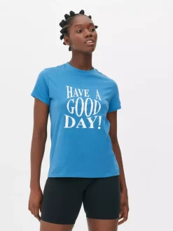 Primark Topy I T-Shirty<Bawełniany T-shirt z nadrukiem