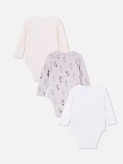 Primark Body I Koszulki Bez Rękawów|Body I Koszulki Bez Rękawów<Body z długim rękawem z motywem Disneya, 3 szt.