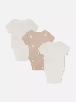 Primark Body I Koszulki Bez Rękawów|Body I Koszulki Bez Rękawów<Body z motywem piskląt, 3 szt.