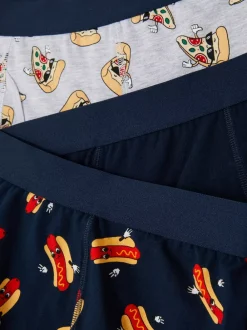 Primark Bielizna<Bokserski z motywem pizzy i hot dogów, 3 pary
