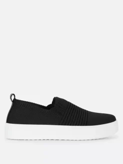 Primark Buty Sportowe|Odzież Domowa I Na Siłownię<Buty sportowe z dzianinową prążkowaną cholewką