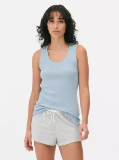 Primark Topy I T-Shirty<Dżersejowa koszulka prążkowana bez rękawów