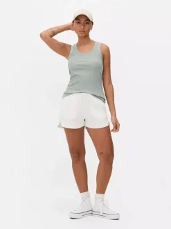 Primark Topy I T-Shirty<Dżersejowa koszulka prążkowana bez rękawów