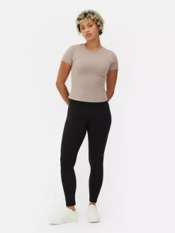 Primark Spodnie I Legginsy<Dżersejowe legginsy z wysokim stanem