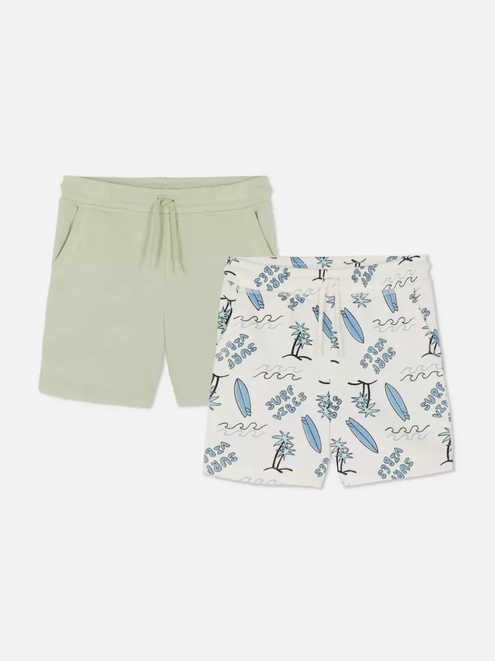 Dzieci Primark Szorty<Dżersejowe szorty ściągane sznurkiem, 2 pary