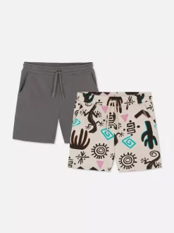 Dzieci Primark Szorty<Dżersejowe szorty ściągane sznurkiem, 2 pary