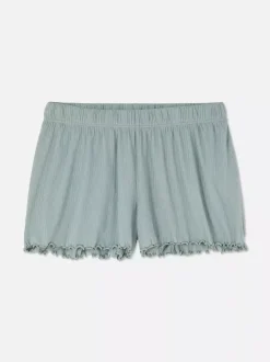 Primark Spodnie Od Piżamy<Dżersejowe szorty od piżamy z muszelkowym brzegiem