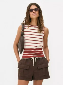 Primark Topy I T-Shirty<Dzianinowy top bez rękawów z okrągłym dekoltem