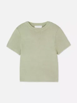 Dzieci Primark Topy I T-Shirty<Dzianinowy top z okrągłym dekoltem