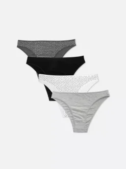 Damskie Primark Majtki Damskie<Figi z wysokim wycięciem na co dzień, 4 pary