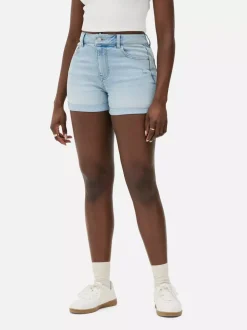 Primark Szorty<Jeansowe spodenki z podwiniętymi nogawkami