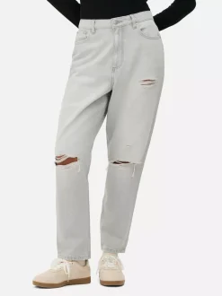 Primark Jeansy<Jeansy typu mom z rozdarciami