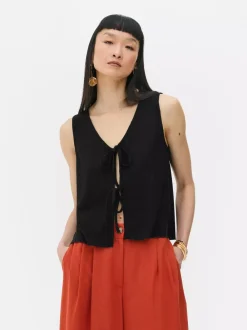 Primark Topy I T-Shirty<Kamizelka z wiązanym przodem