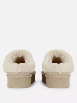 Primark Kapcie<Kapcie bez pięty wyściełane sztucznym futrem