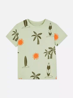 Dzieci Primark Topy I T-Shirty<Kolorowy T-shirt z krótkim rękawem i motywem rekina