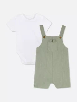 Primark Komplety I Gotowe Stroje|Komplety I Gotowe Stroje<Komplet z body i ogrodniczkami dla noworodka