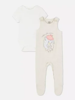 Primark Komplety I Gotowe Stroje|Komplety I Gotowe Stroje<Komplet z body i ogrodniczkami z motywem Dumbo z Disneya