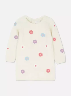 Primark Sukienki I Spódnice<Komplet z sukienką swetrową w kwiaty i rajstopami
