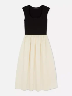 Primark Sukienki<Kontrastowa sukienka dżersejowa midi 2 w 1