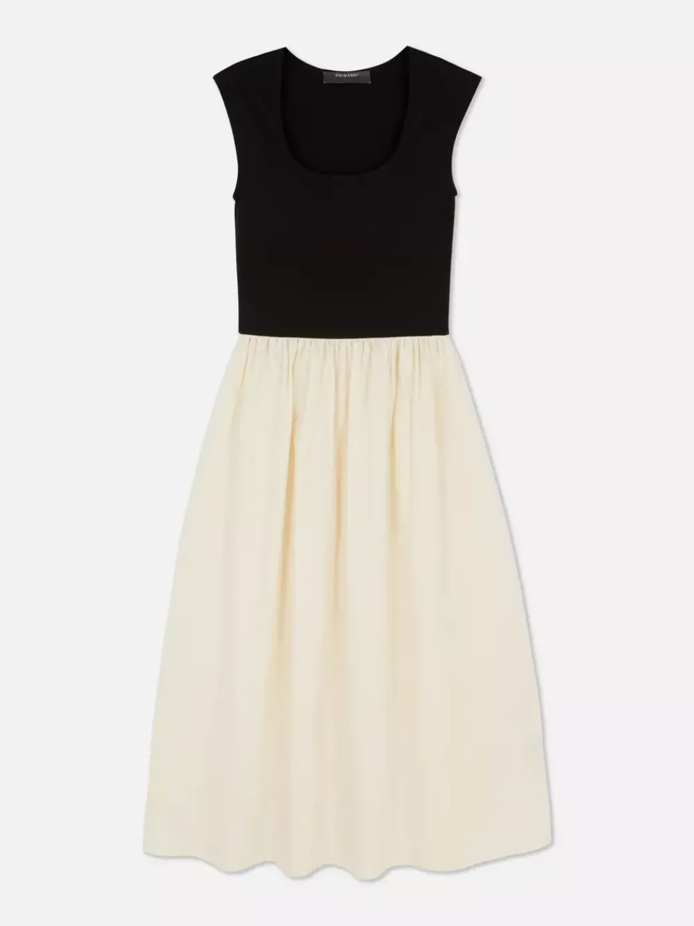 Primark Sukienki<Kontrastowa sukienka dżersejowa midi 2 w 1
