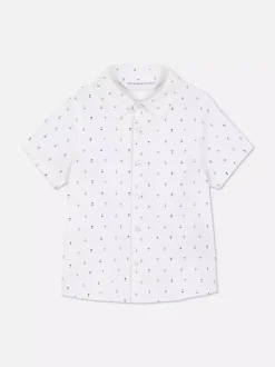 Primark Topy I T-Shirty<Koszula typu oxford w serca z krótkim rękawem