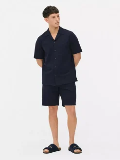 Primark Garnitury I Eleganckie Ubrania|Koszule<Koszula zapinana na guziki z tkaniny seersucker Kem