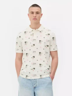 Primark Garnitury I Eleganckie Ubrania|Topy I T-Shirty<Koszulka polo z nadrukiem