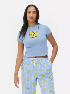 Primark Góry Od Piżamy<Krótka góra od piżamy z motywem SpongeBoba