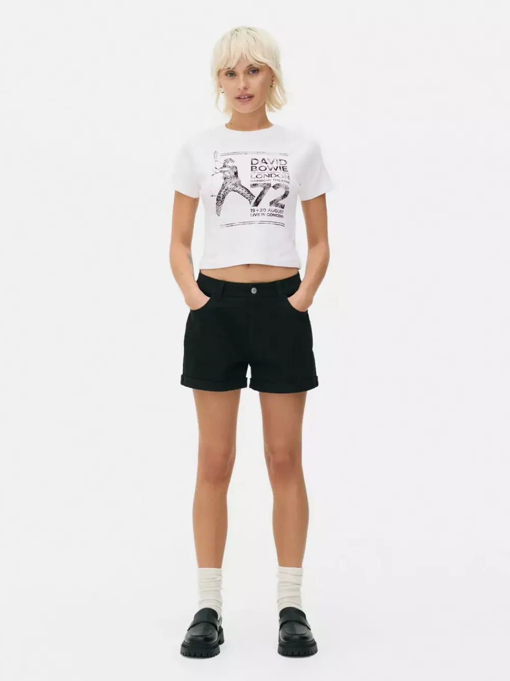 Primark Topy I T-Shirty<Krótka koszulka z motywem Davida Bowie