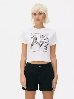 Primark Topy I T-Shirty<Krótka koszulka z motywem Davida Bowie