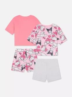 Dzieci Primark Piżamy I Bielizna Nocna<Krótka piżama z motywem Hello Kitty, 2 komplety