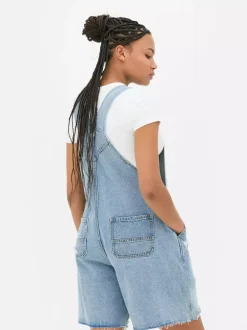 Primark Kombinezony<Krótkie ogrodniczki jeansowe