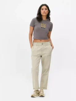 Primark Topy I T-Shirty<Krótki T-shirt z motywem Basquiata