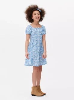 Dzieci Primark Sukienki<Luźna sukienka w kwiaty z bufiastymi rękawami