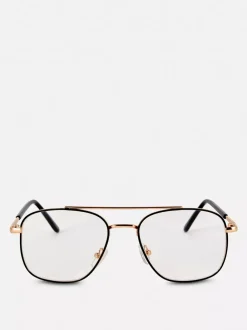 Primark Okulary Do Czytania<Metalowe okulary pilotki do czytania