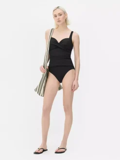 Primark Stroje Kąpielowe I Plażowe<Modelujący strój kąpielowy z marszczonym wzorem