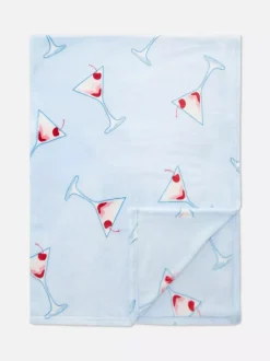 Primark Koce I Narzuty<Pluszowa narzuta z motywem Martini