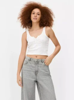 Primark Topy I T-Shirty<Prążkowana koszulka bez rękawów typu henley