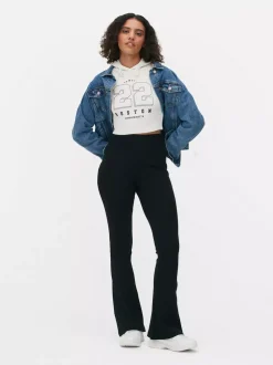 Primark Spodnie I Legginsy<Prążkowane Legginsy z poszerzanymi nogawkami