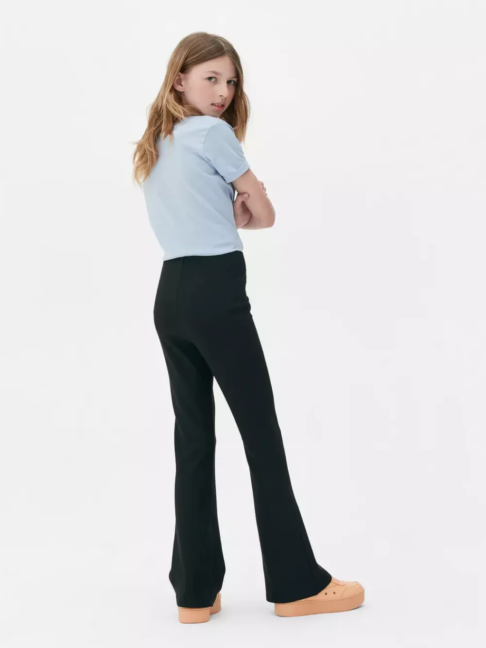 Dzieci Primark Spodnie I Legginsy<Prążkowane spodnie z rozszerzaną nogawką
