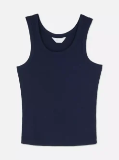 Primark Góry Od Piżamy<Prążkowany piżamowy top bez rękawów z modalu