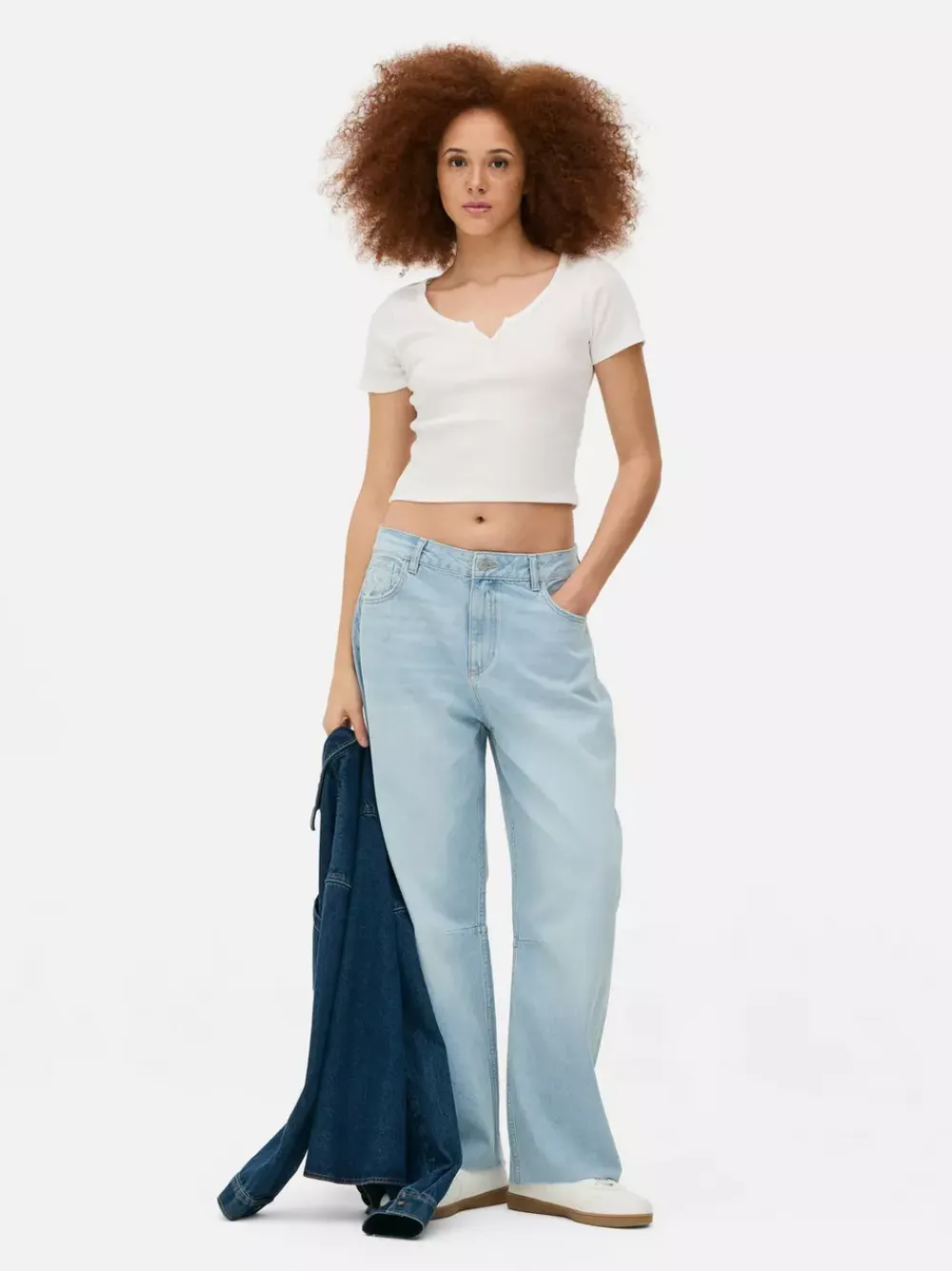 Primark Topy I T-Shirty<Prążkowany T-shirt typu henley