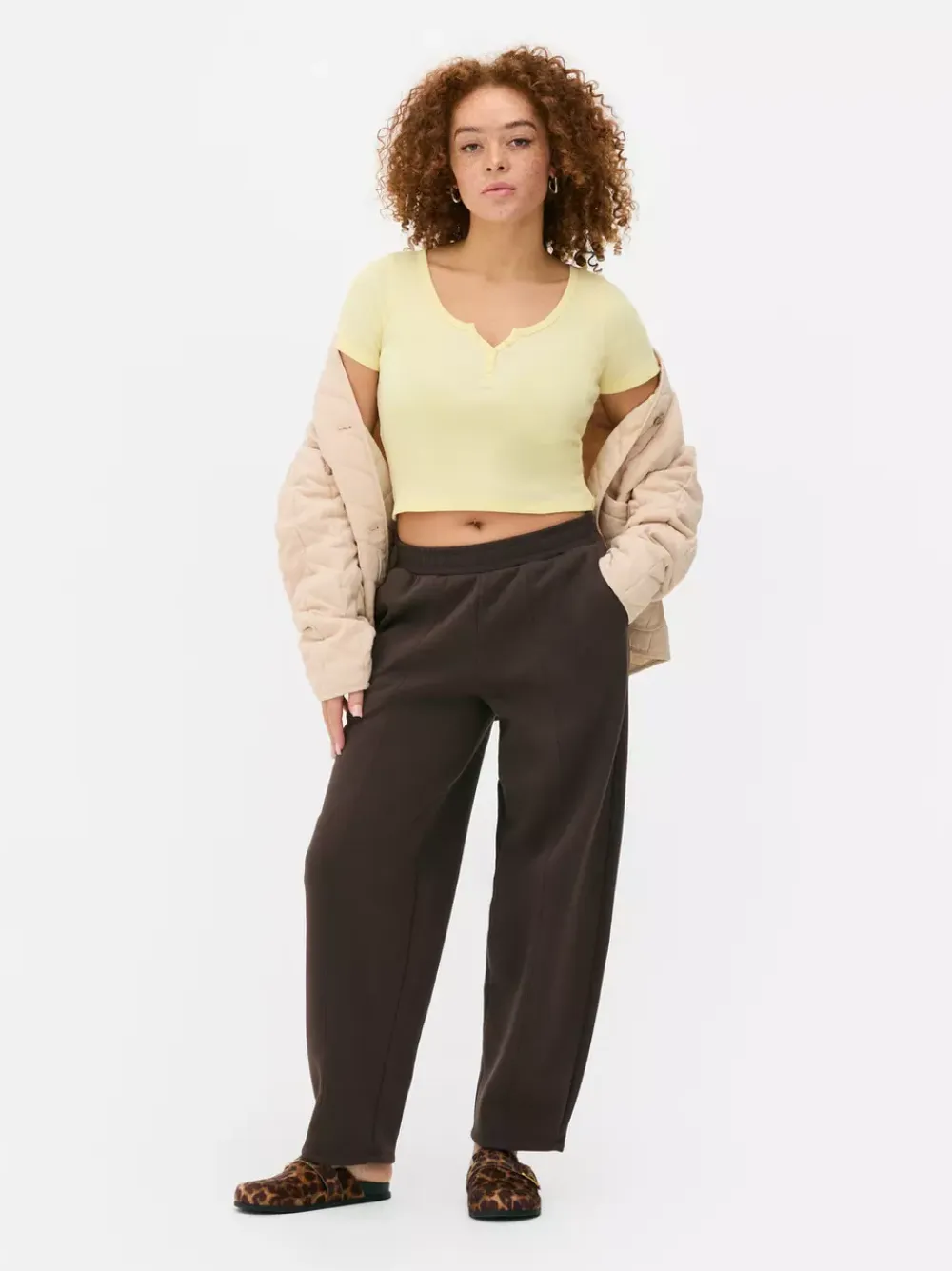 Primark Topy I T-Shirty<Prążkowany T-shirt typu henley