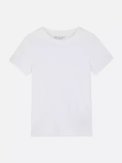 Dzieci Primark Topy I T-Shirty<Prążkowany T-shirt z krótkim rękawem