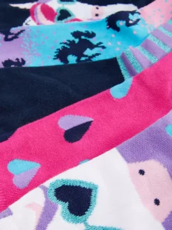 Dzieci Primark Skarpety I Rajstopy<Skarpety do kostki z motywem jednorożca, 5 par