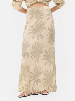Primark Spódnice<Spódnica maxi z nadrukiem Paula Echevarría