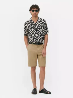 Primark Szorty<Spodenki chinosy z rozporkiem na guziki