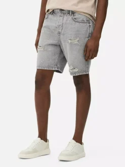 Primark Szorty<Spodenki jeansowe z przetarciami