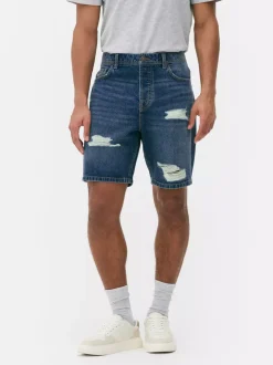 Primark Szorty<Spodenki jeansowe z przetarciami